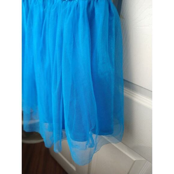 balera dancewear One Piece Lined Tulle Sequin Teal Straps Top. Size MC - Picture 5 of 12
